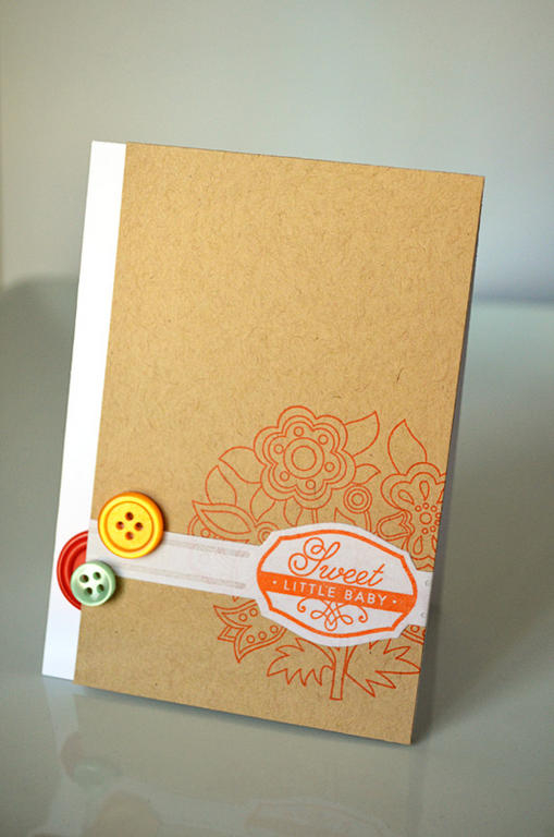 {Sweet Baby} card<br />
Stamps - Everyday Photo Finishers, Fancy Folk Art<br />
CS - White,...