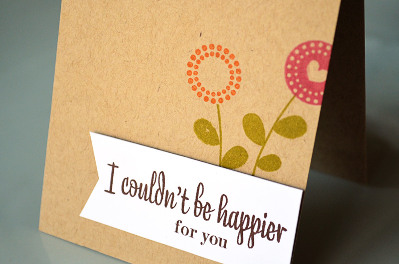 {Happy Flowers} card <br />
<br />
Stamps - Heart-2-Heart #12, Happy For You<br />
CS -...