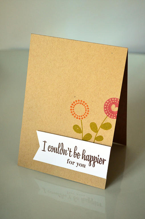 {Happy Flowers} card <br />
<br />
Stamps - Heart-2-Heart #12, Happy For You<br />
CS -...