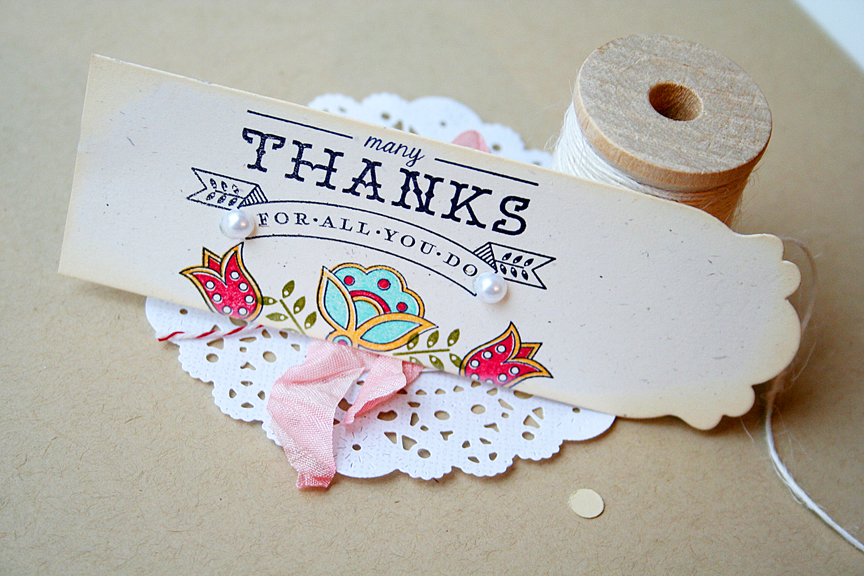 STAMPS: Fancy Folk Art<br />
INK: True Black, Pure Poppy, Summer Sunrise, Aqua Mist, Ripe...