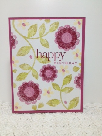 Embroidered Blooms Rose