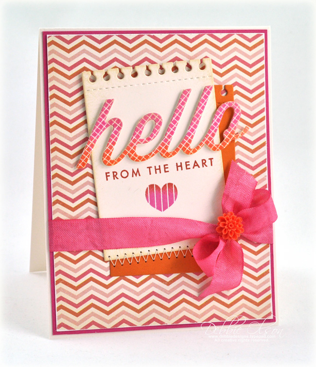 Stamps: Wonderful Words: Hello, Heart-2-Heart #11<br />
Patterned Paper: October Afternoon...