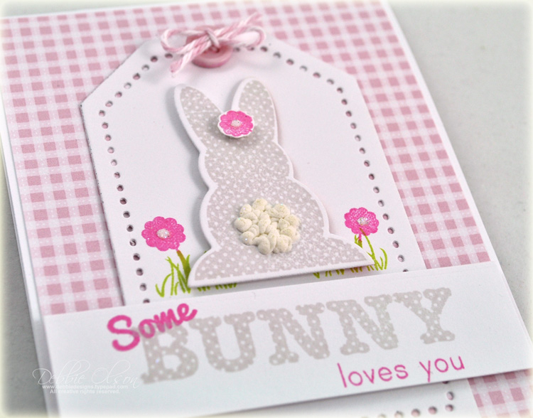 Stamps: Polka Dot Parade #1, Love Lives Here (grass stamp)<br />
Patterned paper: Sweet Blush...