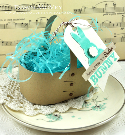 Paper: kraft, rustic cream, aqua mist<br />
Stamps: Polka Dot Parade #1<br />
Ink: hawaiian...