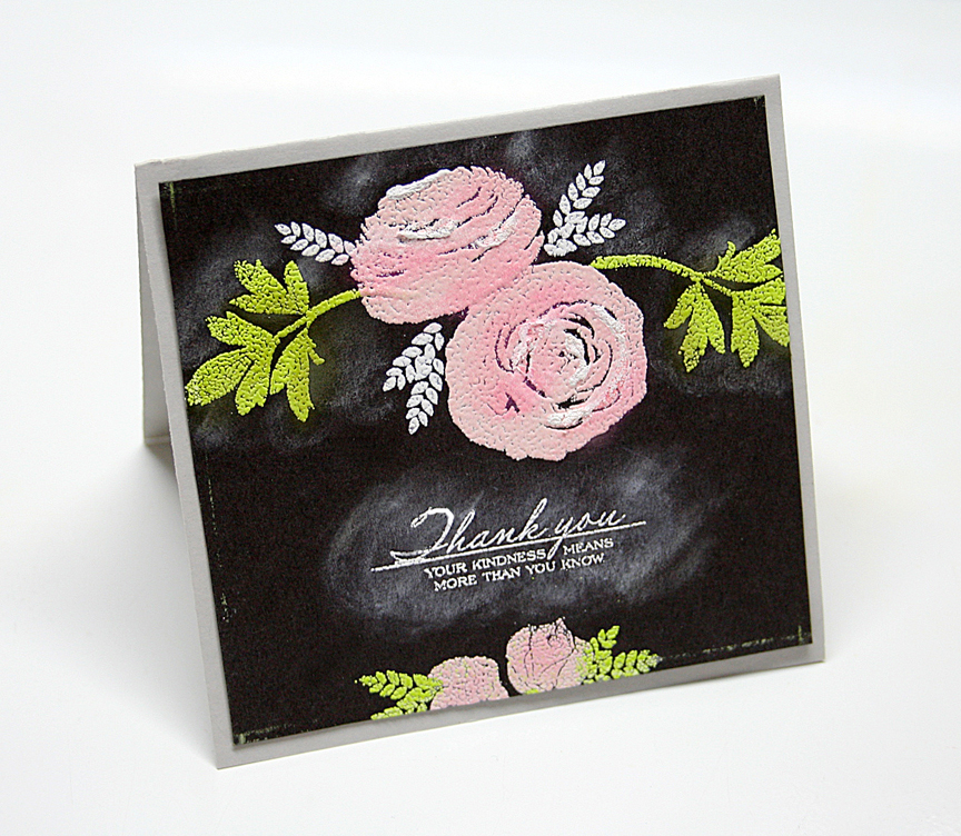 STAMPS: Cutting Garden<br />
INK: Fresh Snow, Limeade Ice, Sweet Blush ink<br />
PAPER: Smokey...