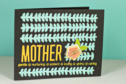 Stamps: My Mother, My Friend<br />
Cardstock: Smokey Shadow, Aqua Mist, Summer Sunrise, Simply...