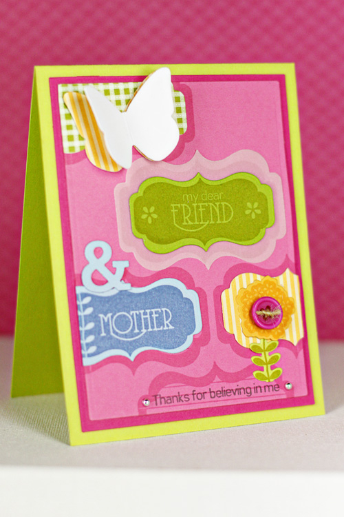 Stamps: My Mother, My Friend<br />
Cardstock: Hibiscus Burst, Raspberry Fizz, Limeade Ice,...
