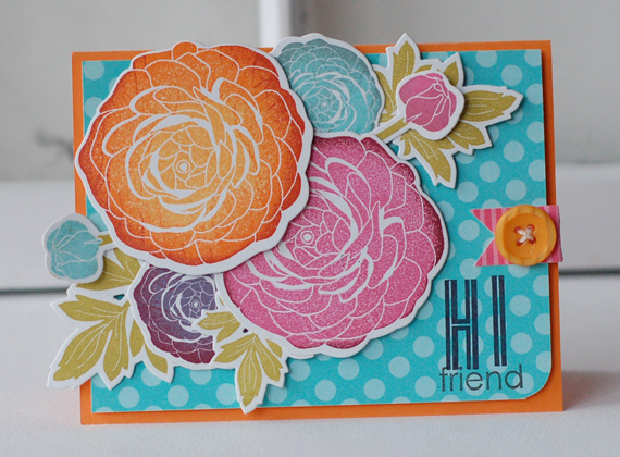 stamps:  cutting garden, headline alphabet, framed<br />
ink:  orange zest, canyon clay,...