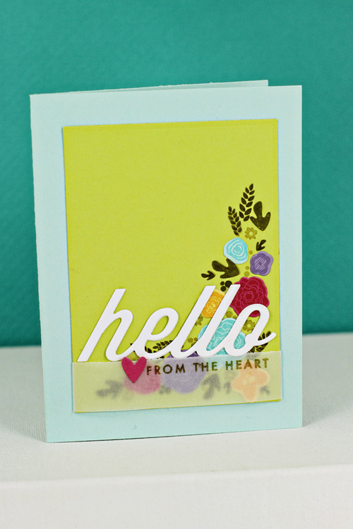 Stamps: Mini Blooms, Wonderful Words #1<br />
Dies: Wonderful Words #1, Mini Blooms Collection,...