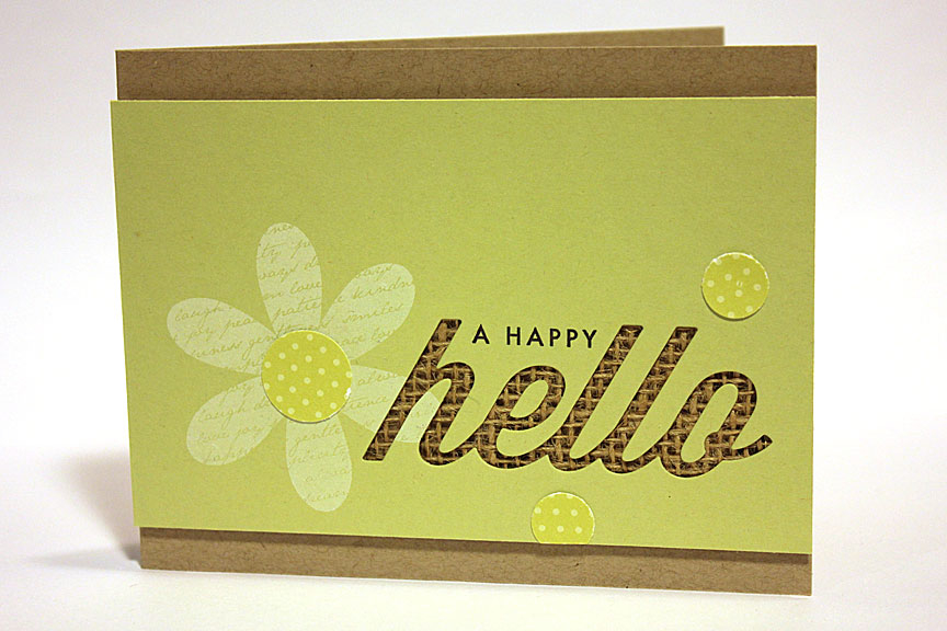 size: 5 1/2&quot; x 4 1/4&quot;<br />
<br />
stamps: Wonderful Words: Hello, Frilly Flowers<br...