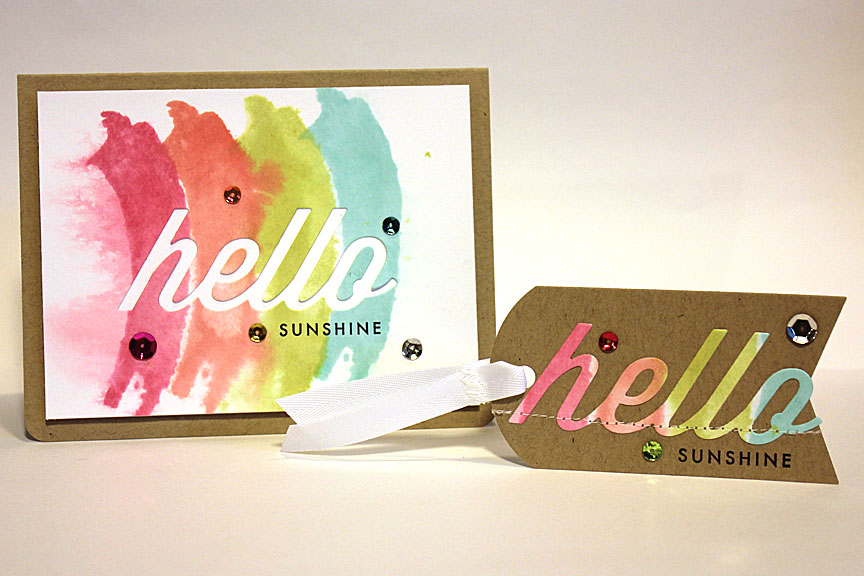 card size: 5 1/2&quot; x 4 1/4&quot;<br />
<br />
stamps: Wonderful Words: Hello, Watercolor...