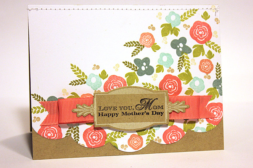 size: 5 1/2&quot; x 4 1/4&quot;<br />
<br />
stamps: Boutique Borders: Mother, Mini Blooms<br...