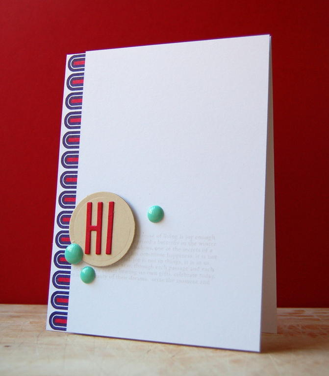 Cardstock: white<br />
Stamps: Headline Alphabet, Background Basics: Text Style<br />
Ink:...