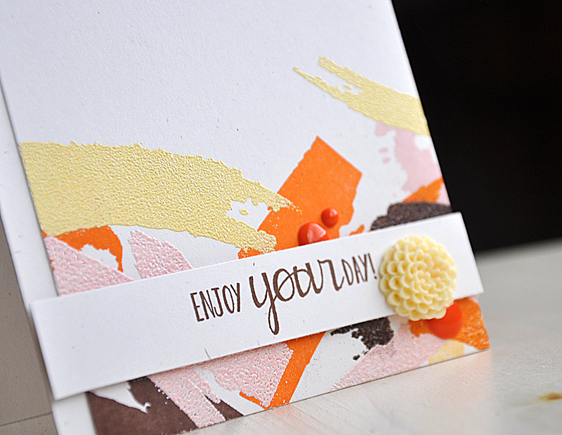 Stamps: Watercolor Wonder &amp; Mini Blooms<br />
Ink: Versamark, Dark Chocolate, Orange Zest,...