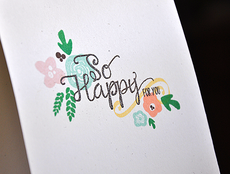 So Happy For You Blooms Card Detail