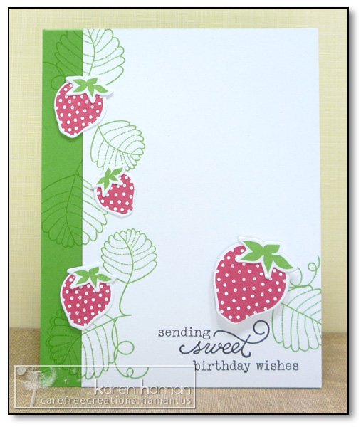 Supplies<br />
All supplies Papertrey Ink unless otherwise noted.<br />
Stamps: Strawberry...
