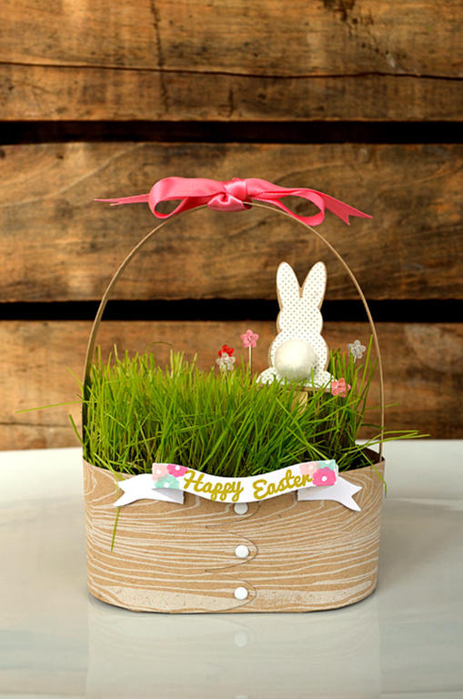 {Happy Easter} basket<br />
<br />
CS - Kraft, White<br />
Ink - Aqua Mist, Hibiscus Burst,...