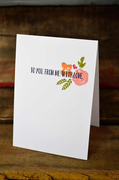 {With Love} card  <br />
<br />
Stamps - Mini Blooms <br />
CS - White<br />
Ink - True...
