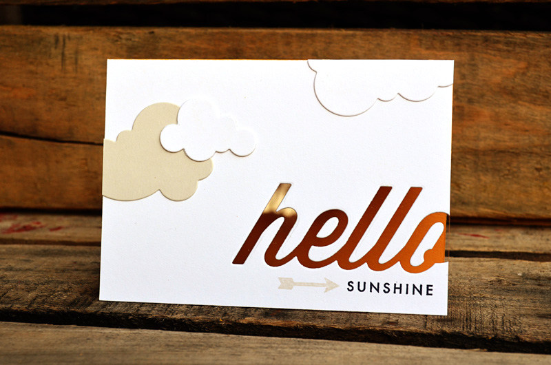 {Hello} card<br />
<br />
Stamps - Wonderful Words: Hello, Framed Out #5<br />
Die -...