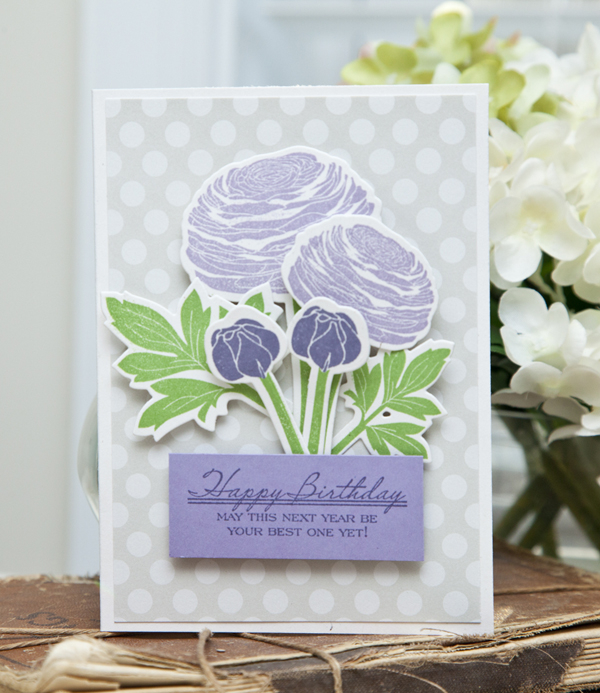Supplies<br />
<br />
Stamps: Cutting Garden<br />
Ink: Plum Pudding, Winter Wisteria, New...