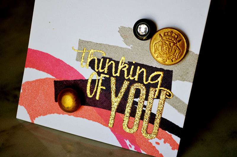 {Thinking of You} card <br />
<br />
Stamps - Watercolor Wonder, Mini Blooms<br />
Die -...