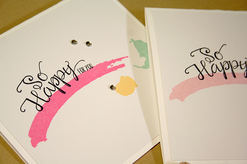 STAMPS: Mini Blooms, Watercolor Wonder<br />
INK: Raspberry Fizz, Harvest Gold, Hawaiian...