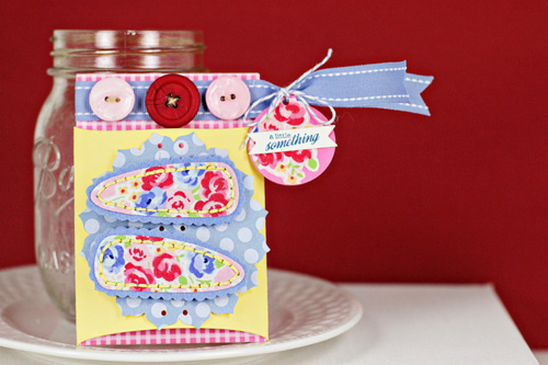 Stamps: Do Me A Favor<br />
Patterned Paper: Hibiscus Burst Gingham, Blueberry Sky Polka Dot<br...