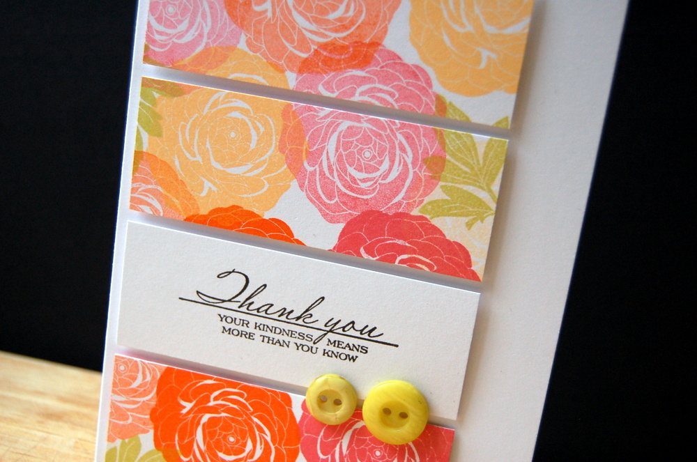 Cardstock: white<br />
Stamps: Cutting Garden<br />
Ink: berry sorbet, orange zest, harvest...