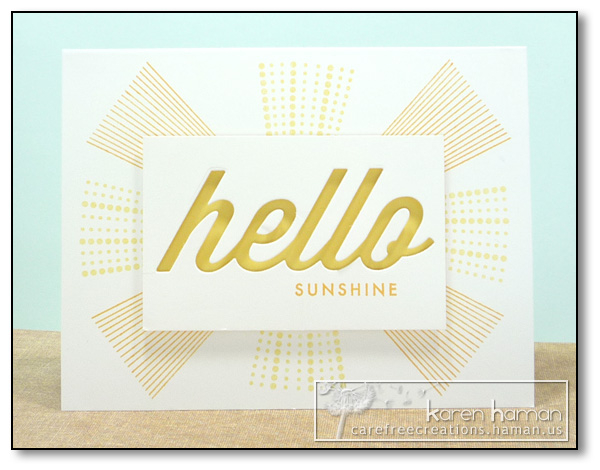 Supplies<br />
All supplies Papertrey Ink unless otherwise noted.<br />
Stamps: Hello...