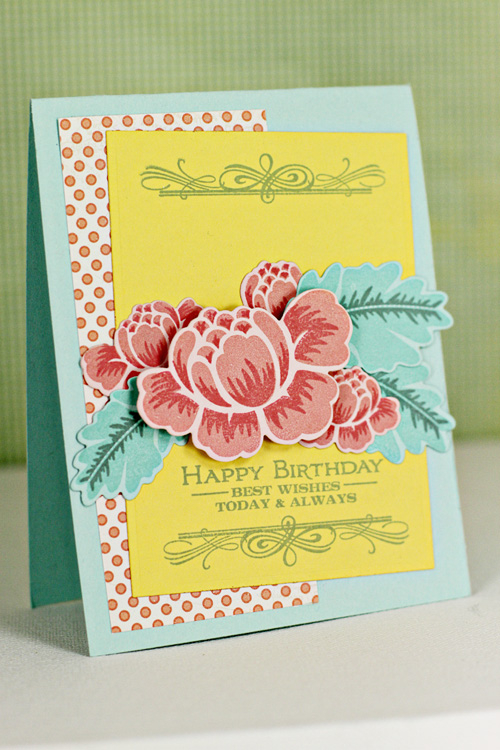 Stamps: Boutique Borders #2, Rosie Posie, Rosie Posie Step 2<br />
Cardstock: Aqua Mist,...