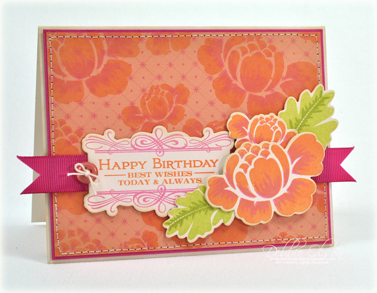 Stamps: Boutique Borders: Birthday; Rosie Posie; Rosie Posie Step 2; and Background Basics:...