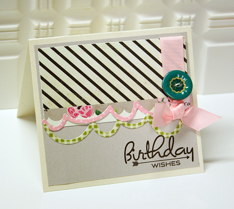 STAMPS: Birthday Style<br />
INK: True Black<br />
PAPER: Soft Stone cardstock, Sweet Blush...