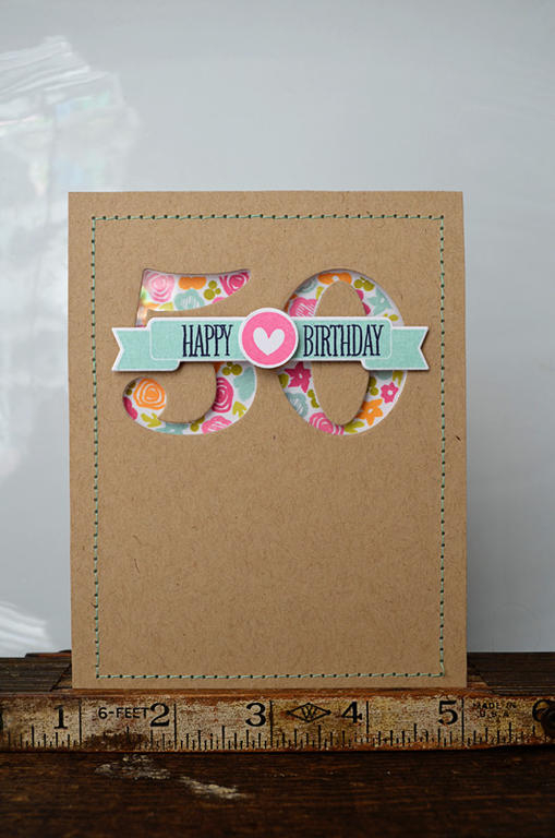 {Happy Birthday} card<br />
<br />
Stamps - Bountiful Banners, Mini Blooms, Fabulous Frames<br...