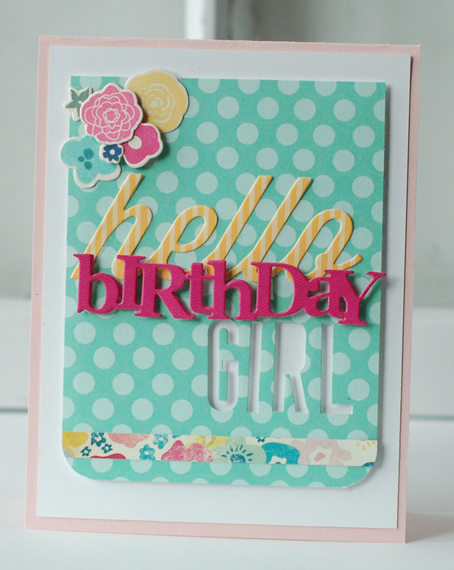 stamps: wonderful words: birthday, mini blooms<br />
ink:  aqua mist, hibiscus burst, raspberry...