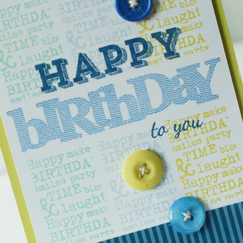 stamps:  wonderful words: birthday, stylish sentiments: birthday, background basics: birthday...