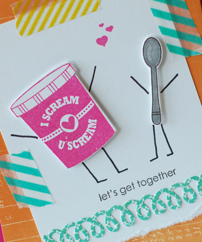 stamps:  comfort food and additions, whale wishes (tiny hearts)<br />
ink:  raspberry fizz,...