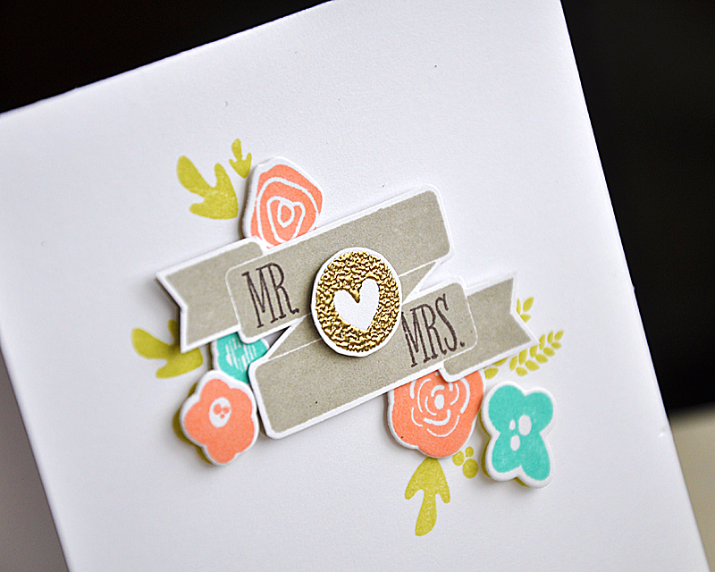 Stamps: Bountiful Banners &amp; Mini Blooms<br />
Ink: Limeade Ice, Smokey Shadow, Versamark,...