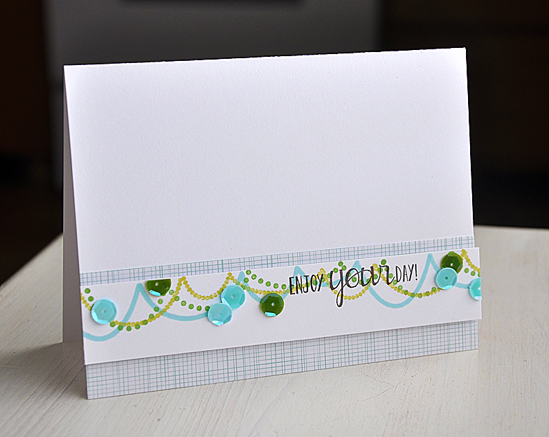 Stamps: Birthday Style &amp; Mini Blooms<br />
Ink: New Leaf, Limeade Ice, Aqua Mist &amp;...
