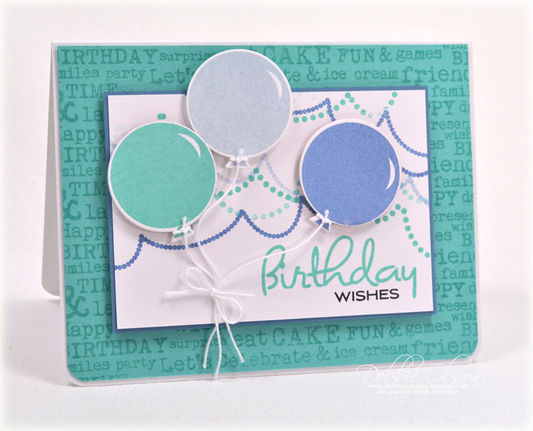 Stamps: Birthday Style, Background Basics: Birthday Fun<br />
Cardstock: Stampers Select White,...