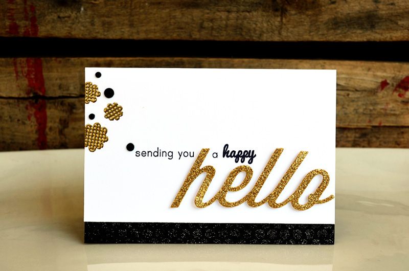 {Happy Hello} card<br />
<br />
Stamps - Polka Dot Parade #2, Polka Dot Basics II<br />
Die -...