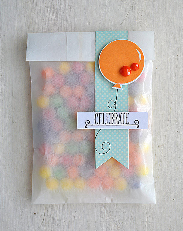 Goodie Bag...<br />
Stamps: Birthday Style &amp; To You From Me<br />
Ink: Hero Arts Orange...