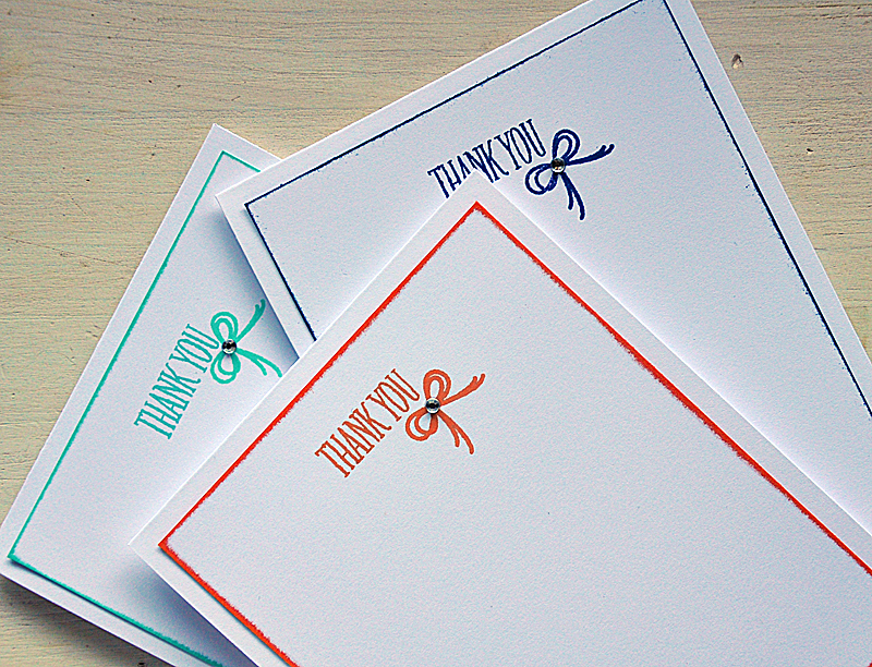 Thank You Notes...<br />
Stamp: Birthday Style &amp; Bountiful Banners<br />
Ink: Hero Arts...