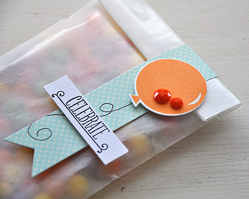 Goodie Bag...<br />
Stamps: Birthday Style &amp; To You From Me<br />
Ink: Hero Arts Orange...