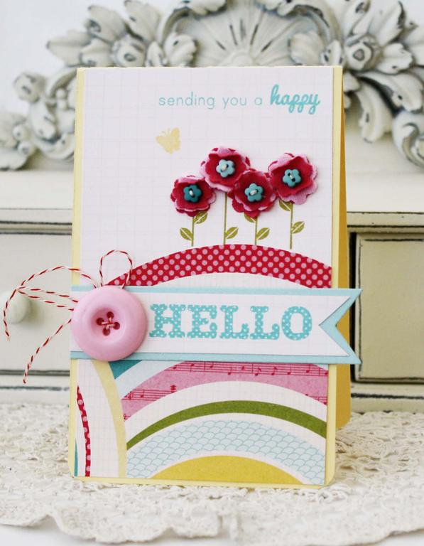 Papertrey Ink Supplies Used:<br />
Stamps:<br />
Polka Dot Parade #2<br />
Ink:<br />
Simply...