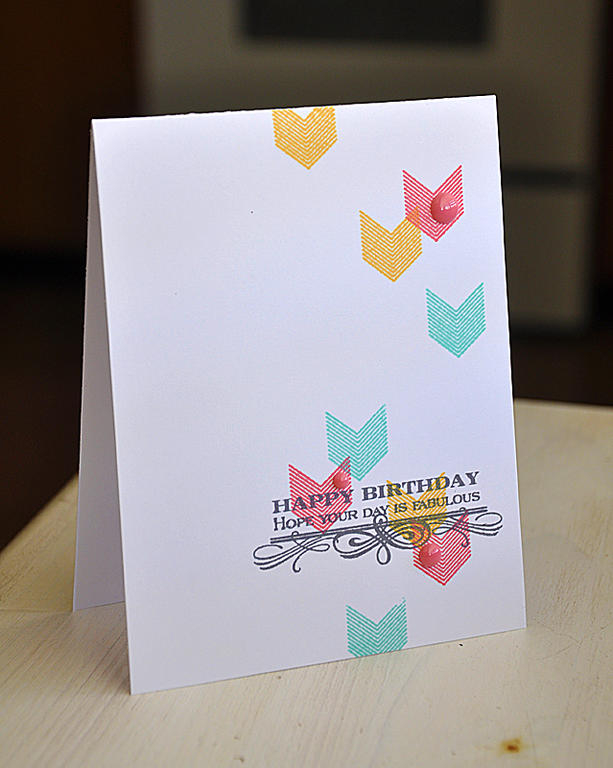 Stamps: To You From Me &amp; Boutique Borders Birthday<br />
Ink: Hero Arts Charcoal, Tide...