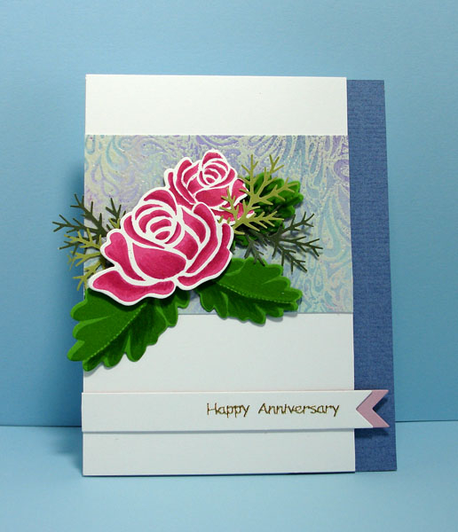 MIM#108 Inked Backgrounds<br />
Used Rosie Posie stamps and dies. Background is Judikins...