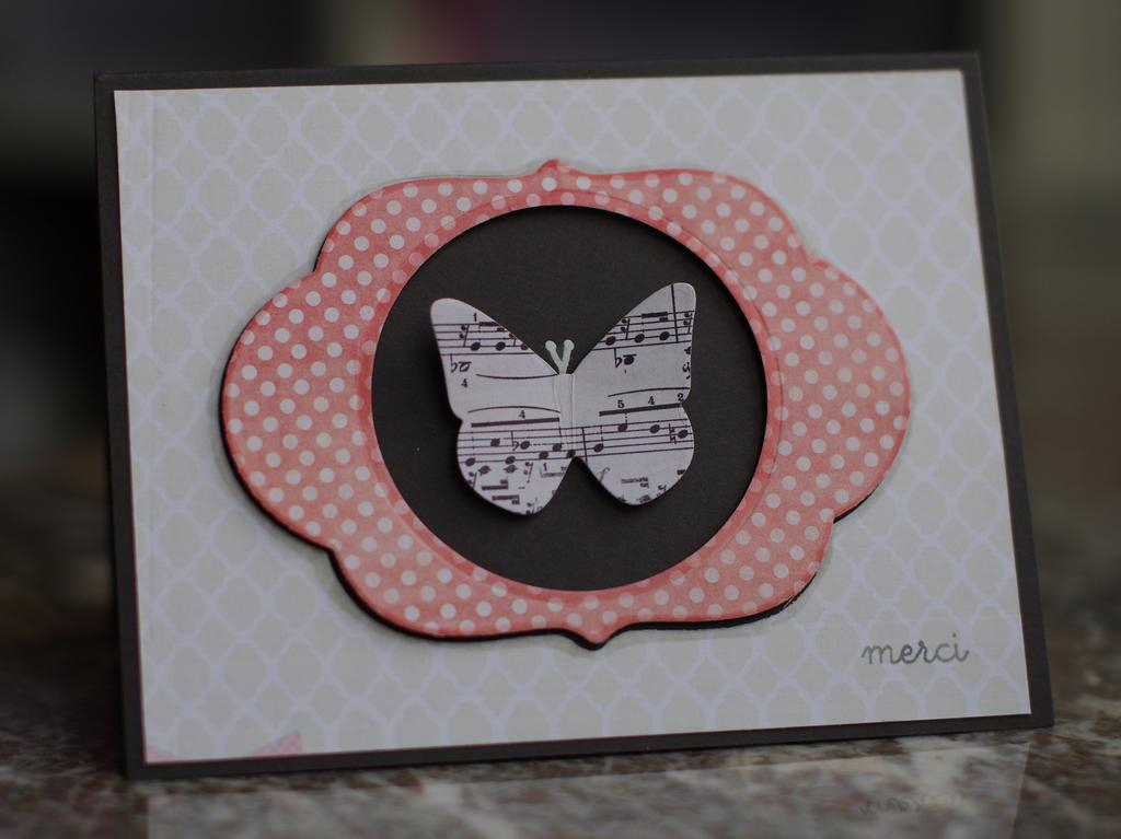 This is my first card for the Online card classes. I used the tips from all 3 of the designers....