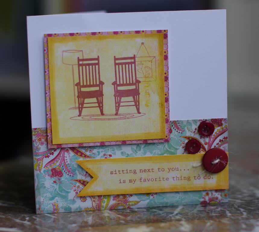 This is my second card for the day. It was really pushing me out of my comfort zone to use such...