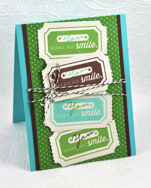 Paper: rustic cream, dark chocolate, hawaiian shores, new leaf pattern pack<br />
Stamps: Big...