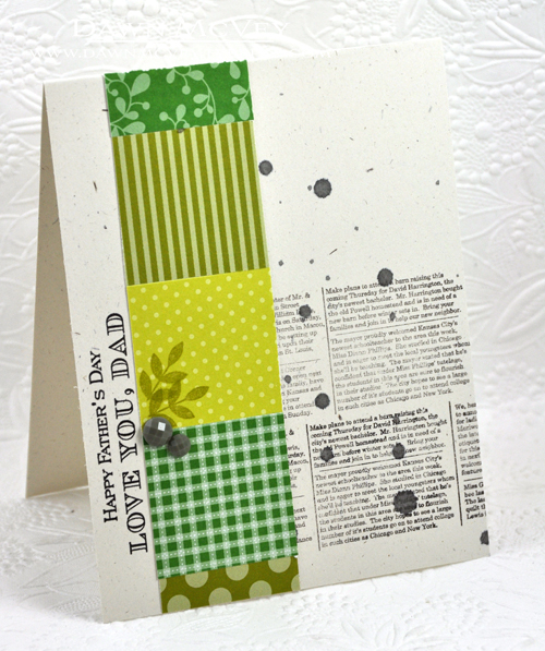 Paper: rustic cream, new leaf/simply chartreuse/ripe avocado pattern packs<br />
Stamps:...